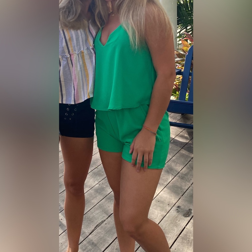 Green Romper (worn once)